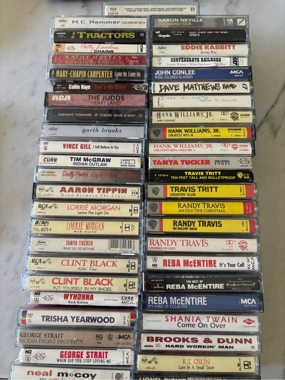 Vintage Country Classic Music Cassette Tapes 80's 90's Lot Of 47
